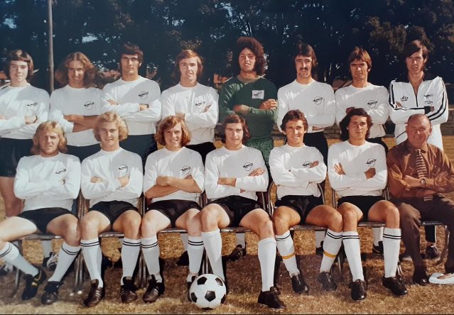 A 1970s team photograph from Peter Stone's playing days in New South Wales